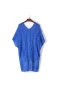 Lightsaber Blue V Neck Crochet Insert Cover Up Dress 